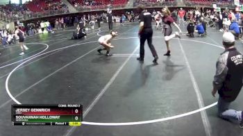 126 lbs Cons. Round 2 - Souvannah Holloway, Nebraska vs Jersey Gennrich, CWO