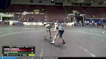 Round 3 - Jaymie Anderson, Team Valley Wrestling Club vs Kenadlee Batey, DC Elite