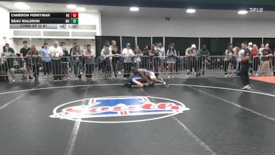 175 lbs Consi Of 32 #1 - Cameron Perryman, NC vs Beau Waldron, MO