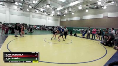 110 lbs Champ. Round 2 - Olivia Valenzuela, Esperanza vs Alexis Magaña, Chino