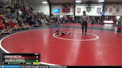 2 lbs Round 1 - Everlee Britton, Fort Madison Wrestling Club vs Annabelle Burtalo, West Hancock Youth Wrestling