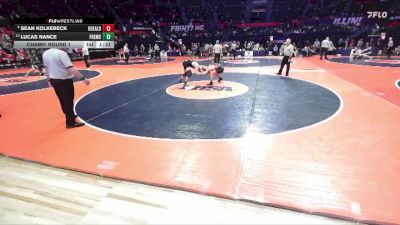 3A 165 lbs Champ. Round 1 - Sean Kolkebeck, DeKalb vs Lucas Nance, Palatine (Fremd)