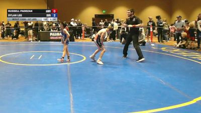 67 lbs Cons. Quarters - Russell Padezan, All American Wrestling Club vs Dylan Lee, Savage