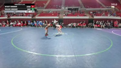 157 lbs Round 2 - Quarters & 1st Wb (16 Team) - Wyatt Kremer, Austin Lake Travis vs Waldo Jimenez, Conroe Caney Creek