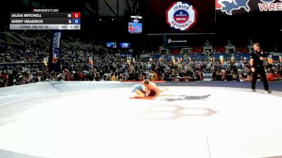 105 lbs Cons. Rd Of 32 - JaLeia Mitchell, Ohio vs Avery Headrick, Iowa