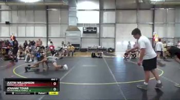 100 lbs Round 5 (6 Team) - Jovanni Tovar, Untouchables Purple vs Justin Williamson, Indiana Outlaws