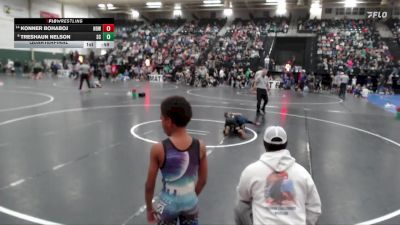 64 lbs Quarterfinal - Konner Bohaboj, Howells-Dodge vs Treshaun Nelson, Sherman Challengers