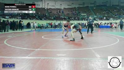 120 lbs Consolation - Ross Powell, Bristow vs Hayden Brinlee, Piedmont