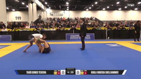 Karla Vanessa Shellhammer vs Thaís Gomes Teixeira 2025 World IBJJF Jiu-Jitsu No-Gi Championship