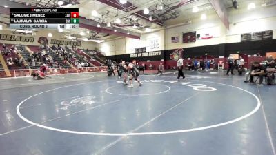 190 lbs Cons. Round 3 - Salome Jimenez, Xavier Prep vs Lauralyn Garcia, Costa Mesa