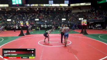 157 lbs Quarterfinal - Carter Kuhn, PCWA vs Dakota Kinney, PHI2