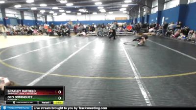 49 lbs Quarterfinal - Braxley Hatfield, Sandpoint Legacy Wrestling vs Geo Dominguez, Idaho Gold