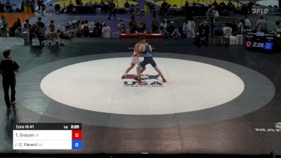 157 lbs Cons 16 #1 - Tigran Greyan, CA vs Cade Parent, GA