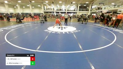 111 lbs Consi Of 4 - Stephen Whisler, Smitty's Wrestling Barn vs Juan Albrincoles, Meriden Youth Wrestling