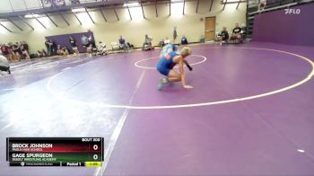 120 lbs Semifinal - Brock Johnson, Paola High School vs Gage Spurgeon, Sebolt Wrestling Academy