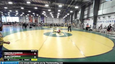 48 lbs Rd# 9- 2:15pm Saturday Final Pool - Preston O`Gorman, Nebraska Elite vs Blain Contreras, No Escape W.A.