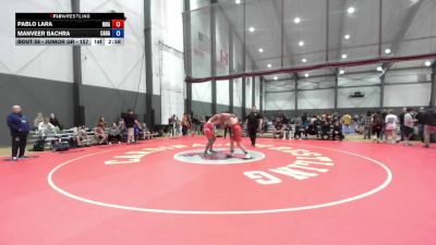 Junior GR - 190 lbs Quarters - Pablo Lara, Riverhawk Wrestling Academy vs Manveer Bachra, Canada