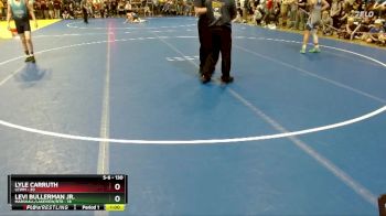 130 lbs 1st Place Match - Lyle Carruth, LCWM vs Levi Bullerman Jr., Marshall/Lakeview/RTR