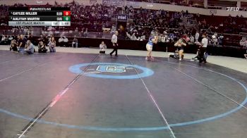 Girls 235 lbs 1st Place Match - Caylee Miller, Bloomfield vs Aaliyah Martin, Carlsbad