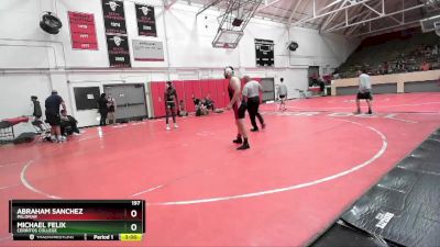 197 lbs Cons. Round 2 - Abraham Sanchez, Palomar vs Michael Felix, Cerritos College