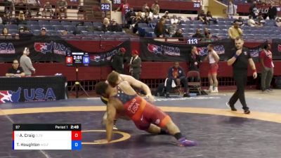 97 lbs Cons. Round 3 - Austin Craig, 10 Year Active Athlete List vs Tyrie Houghton, WOLFPACK WC/TMWC