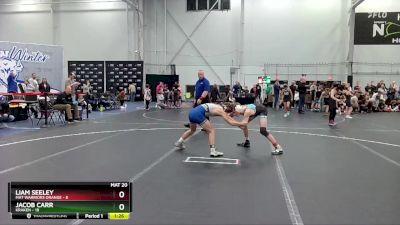 100 lbs Round 1 (4 Team) - Liam Seeley, Mat Warriors Orange vs Jacob Carr, Kraken