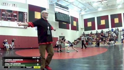 144 lbs Consolation Bracket - Cole McLendon, Willoughby South High School vs Jayden Anderson, Garfield Heights