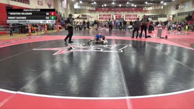90 lbs Round 5 - Weston Nilssen, Weigh-In Club vs Trent Sather, Farmington