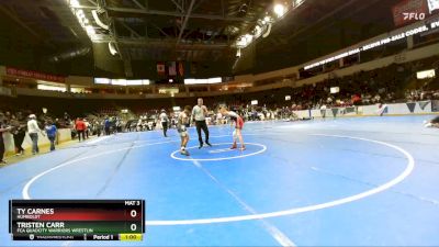 98 lbs Cons. Round 3 - Ty Carnes, Humboldt vs Tristen Carr, FCA Quadcity Warriors Wrestlin