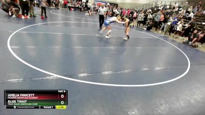 145 lbs Quarterfinal - Amelia Fawcett, Pioneer Grappling Academy vs Elise Twait, Team Idaho Wrestling Club