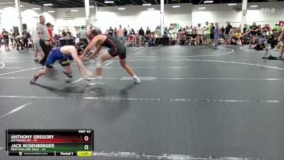 190 lbs Round 1 (4 Team) - Jack Rosenberger, New England Gold vs Anthony Gregory, Outsiders WC