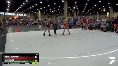 95 lbs Round 5 (6 Team) - Sy Stoute, North Desoto Wrestling Academy vs Henry Masters, Patriot WC Blue