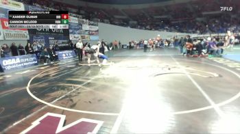 2A/1A Boys 175 Champ. Round 1 - Xander Olman, Irrigon Boys vs Cannon McLeod, Vernonia Boys