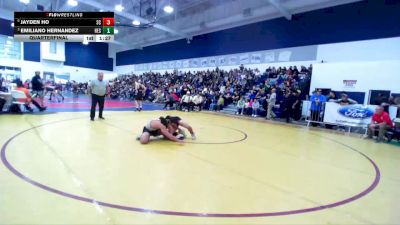 138 lbs Quarterfinal - Emiliano Hernandez, Hesperia vs Jayden Ho, San Clemente