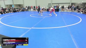 115 lbs Placement Matches (8 Team) - Gabriella Gomez, Illinois vs Eden Hernandez, California Blue