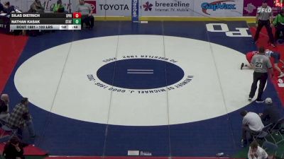 103 lbs Semifinal - Silas Dietrich, Spring Grove vs Nathan Kasak, State College
