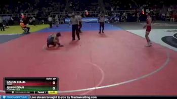 II-132 lbs Champ. Round 2 - Quinn Egan, Pleasantville vs Caden Bellis, Tioga