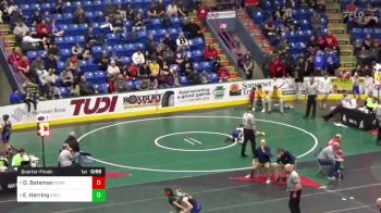 96 lbs Quarterfinal - Dylan Bateman, Derry vs Eli Herring, Bishop McCort