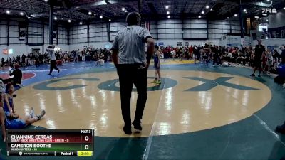 60 lbs Round 3 (6 Team) - Cameron Boothe, HEADHUNTERS vs Channing Cerdas, GREAT NECK WRESTLING CLUB - GREEN