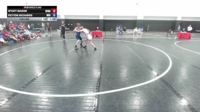 138 lbs Wyatt Mason, Team Wyoming White vs Peyton Richards, Team Indiana Gold