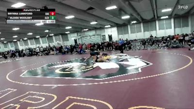 155 lbs Champ. Round 3 - Brynna Lankford, Little Axe vs Eloise Woolsey, Cleveland