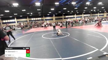 40 lbs Consi Of 4 - Mack Desmond, Wyoming Undergound vs Baron Todd, Texas Elite