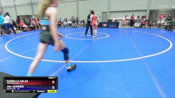 100 lbs Round 1 (8 Team) - Isabella Salas, Arkansas Red vs Mia Skinner, Ohio Blue