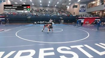 126 lbs Cons. Round 1 - Zachary Tolley, Conroe Caney Creek vs Arihant Boddu, Allen