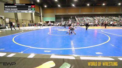 58 lbs Consi Of 16 #1 - Milan Bassiri, Capital City Wrestling Club vs Tyson Joaquin, NexGen Regional Training Center