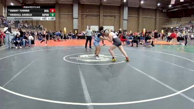190 lbs Quarterfinal - Kendall Angelo, Oak Park vs Emery Turner, McAlester