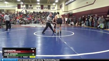 130B 1st Place Match - Lexi Bunting, West Delaware, Manchester vs Macie Johnson, Waverly-Shell Rock