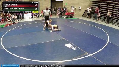 51 lbs Cons. Round 2 - Daxxton Phillipsen, Delta Wrestling Club vs Simon Dansie, JWC