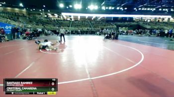 113 lbs Champ. Round 2 - Cristobal Camarena, Colquitt County vs Santiago Ramirez, Houston Westside