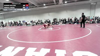 79 lbs Cons. Round 2 - Gunner Holland, Arkansas RTC vs Kendall Drake, Wyoming Seminary College Preparatory High School Wrestling